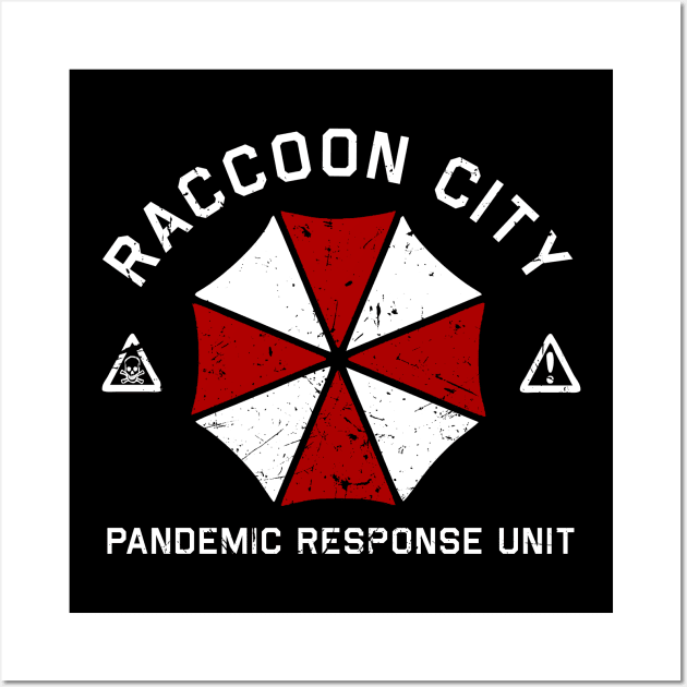 Raccoon City Pandemic Response Unit Wall Art by PopCultureShirts